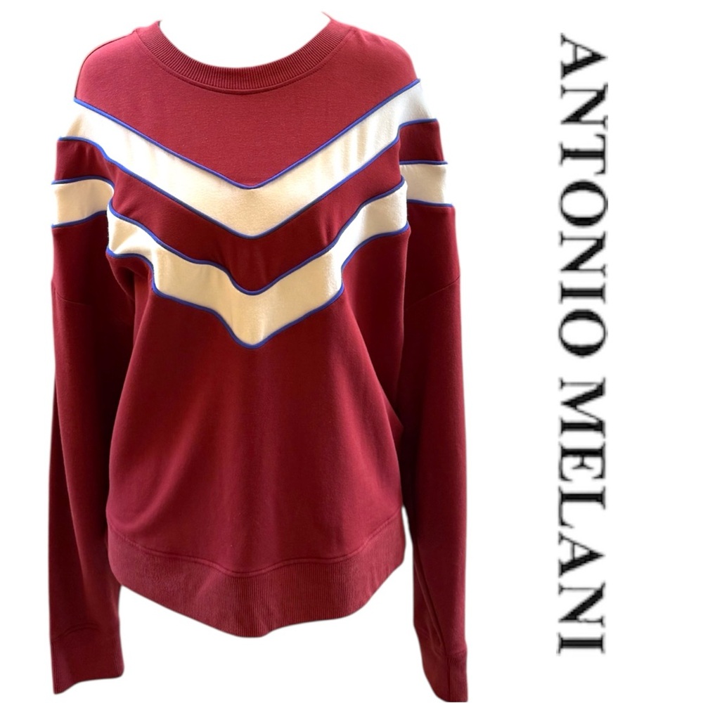 Burgundy Sport Sweatshirt NWT Antonio Melani Size M